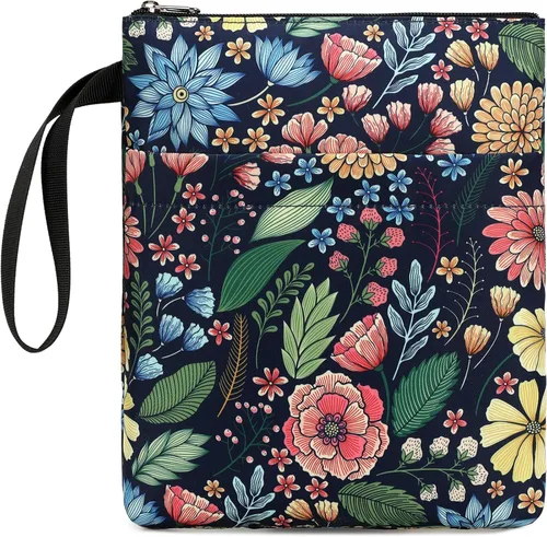 Vista 12 de DSIUE Funda para Libros Cubiertas de Libros Protector de Libros con Cremallera Tela Lavable para Adolescentes Adultos Amantes de los Libros Maestros