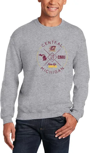 Vista 2 de Sello de identidad de la NCAA, cuello redondo de color del equipo, universidad, universidad