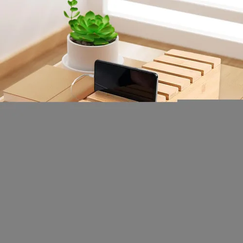 Vista 5 de Wood Cable Management Box Cable Organizer Box Organization Wires Desk Wire Storage Home Dustproof Cables Hider Cord Organizer