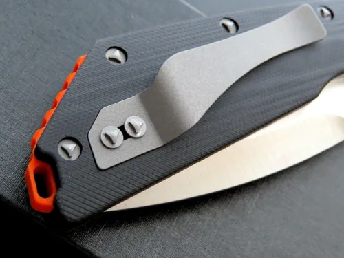 Vista 7 de Eafengrow EF335 Cuchillos plegables con hoja D2 y mango G10, cuchillo de bolsillo EDC de 5 pulgadas cerrado con clip (negro)