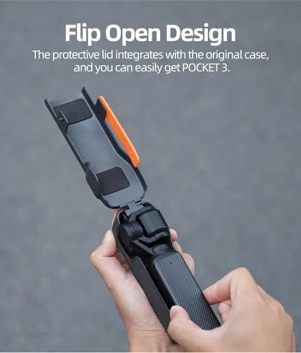 Vista 5 de Pocket 3 Funda protectora a prueba de golpes a prueba de polvo portátil de plástico para DJI Osmo Pocket 3 Gimbal Lens Accesorios