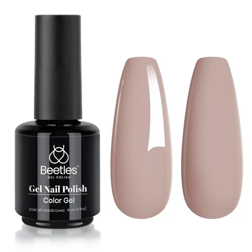 Vista 95 de Beetles - Esmalte de uñas de gel blanco perla, 0.5 onzas líquidas, color blanco perla, brillante, sirena, concha nacarada, esmalte de uñas de gel
