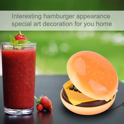 Vista 2 de Hamburger House Phone - Novelty Burger Phone Gift for Home, Restaurant, Hotel, Office Decoration