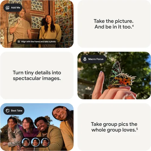 Vista 13 de Google Pixel 9a con Gemini - Smartphone Android desbloqueado con cámara increíble y edición de fotos con IA, batería para todo el día y potente Iris