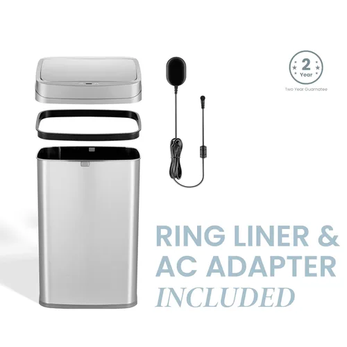 Vista 5 de Ninestars Nova Series - Basurero automático de 13 galones que elimina olores para cocina, control automático de olores, sensor de movimiento, 50