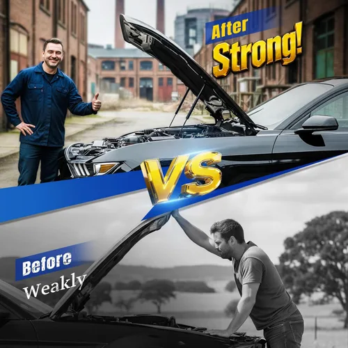 Vista 3 de ARANA Amortiguadores de capó para Chevy Corvette 2005-2013, soporte de elevación del capó delantero elevador hidráulico para Chevrolet Corvette