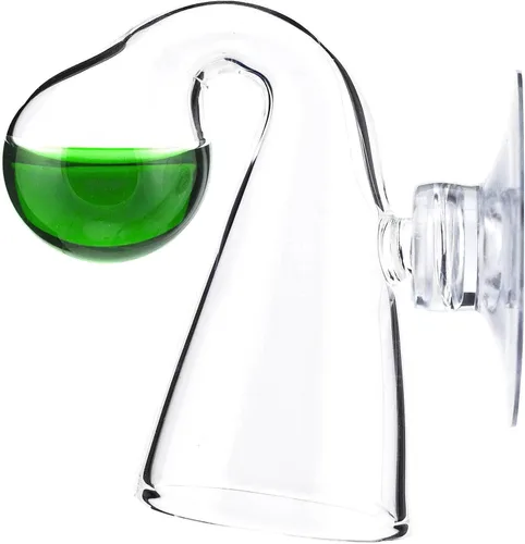 Comprobador de gotas de CO2 de vidrio – Kit de monitor de CO2 para tanque de acuario – Funcional y fiable – Comprobador de gotas transparente,