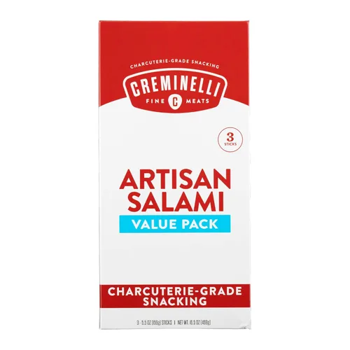 Vista 4 de Creminelli Tartufo Salami, (3 count, 5.5oz), Humanely Raised Pork*, No Added Nitrates or Nitrites, No Artificial Ingredients, Gluten Free, Keto &