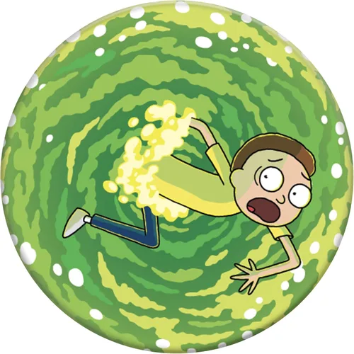 Vista 2 de PopSockets: Agarre plegable y soporte para teléfonos y tabletas - Rick & Morty - Morty
