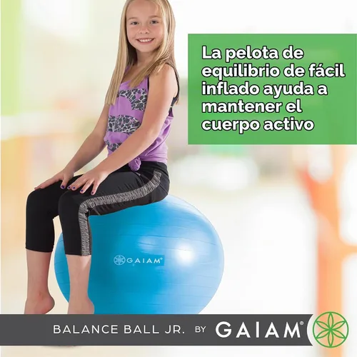 Vista 3 de Gaiam Silla clásica de equilibrio, asiento de estabilidad Azul/Verde