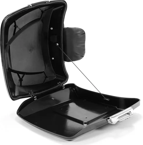 Vista 9 de Maletero Razor de HECASA con respaldo plano Compatible con Harley Davidson Touring Road King, Road Electra Street Glide, CVO, Ultra-Classic CVO