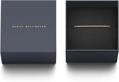 Vista 4 de Daniel Wellington Collar clásico de la pulsera del tenis, collar ajustable de la pulsera del cristal del acero inoxidable