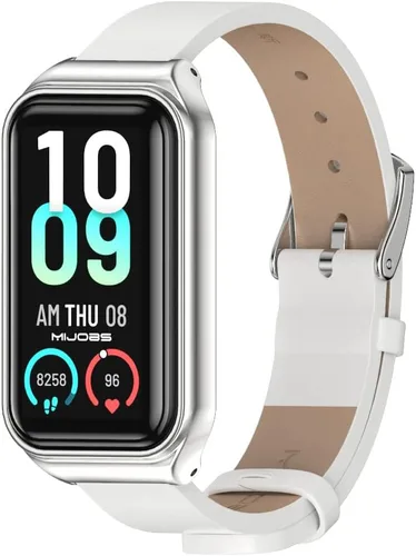 Vista 10 de MIJOBS Strap for Amazfit Band 7 Microfiber Leather Replacement Strap Watch Wrist Band Smart Bracelet Accessories for Amazfit 7 Fit