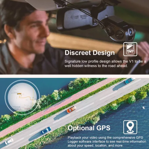 Vista 11 de rexing V1 2.4" LCD FHD 1080p 170 cámara grabadora gran angular para tablero Cámara para tablero con grabación de bucle G-Sensor, WDR