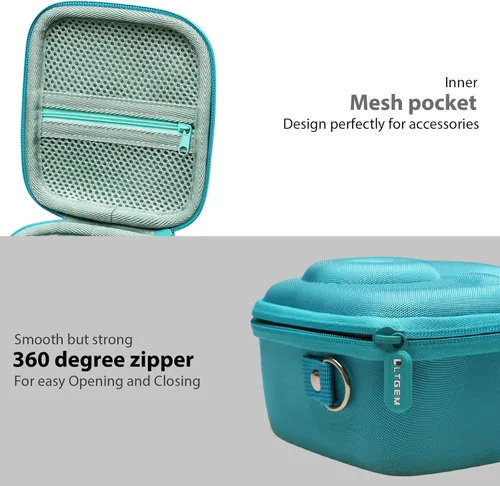 Vista 5 de Funda LTGEM Compatible con Fujifilm Instax Mini 12/11 / 10/9 / 8/7 / 7+ Cámara Instantánea y FUJIFILM Instax Mini Instant Flim con Correa