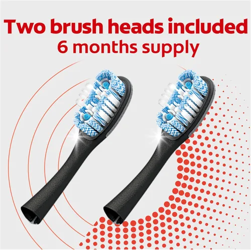 Vista 9 de Kit de inicio de cepillo de dientes Colgate con cabezal reemplazable, Optic White, 2 cabezales de cepillo