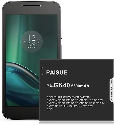 LCLEBM Batería de 5500 mAh para Motorola GK40, batería de repuesto de alta capacidad para Moto G4 Play XT1607, Moto G5 XT1601, Moto E3, Moto E4,