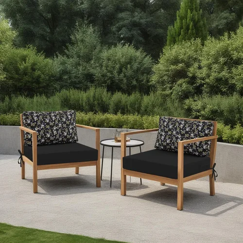 Vista 45 de idee-home Cojines impermeables para asiento de exteriores, para muebles de patio, cojines de repuesto para asiento profundo Hampton Bay