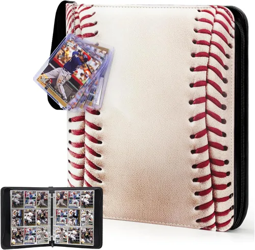 Vista 10 de Carpeta de tarjetas compatible con tarjetas de fútbol americano, tarjetas de intercambio, para MTG y otros TCG, se adapta a 400 tarjetas con 50