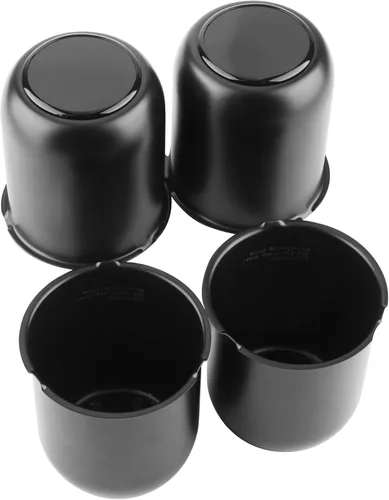 Vista 2 de 4 tapas centrales de rueda de remolque de 3.19 pulgadas, diámetro de 3.19 pulgadas, 3.62 pulgadas de alto, tapa de cubo de acero inoxidable