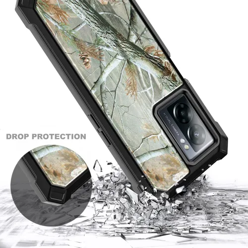 Vista 5 de NZND Funda compatible con OnePlus Nord N300 5G con [protector de pantalla integrado], funda protectora de cuerpo completo a prueba de golpes