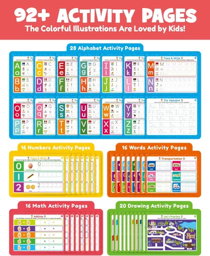 Vista 3 de Libros mágicos de práctica de escritura con ranuras para niños, cuaderno grande de escritura a mano con ranuras, cuaderno reutilizable para aprender