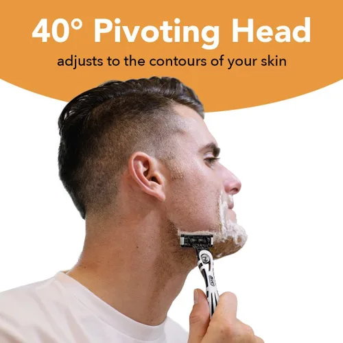 Vista 7 de Listo para viajar: cada maquinilla de afeitar viene con una cubierta de hoja que facilita la protección dentro de su kit de viaje