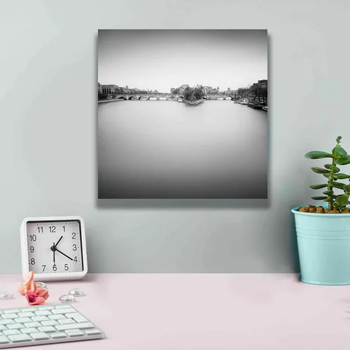 Vista 4 de Epic Graffiti 'Ile de la Cite' by Wilco Dragt, Giclee Canvas Wall Art, 12"x12