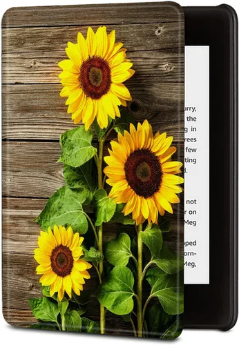 Vista 25 de BVDIKMI Funda para Kindle de 6 pulgadas (versión 11ª generación 2022), funda delgada de piel sintética con encendido y apagado automático