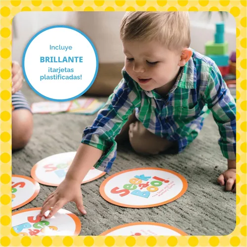 Vista 5 de Juego de Memoria y Tarjetas Flash de Búsqueda Seek-a-Boo de MindWare y Juego de Emparejamiento para Niños Pequeños