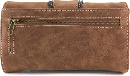 Vista 8 de Justin West Patina Girl - Bolso de mano con hebilla floral de bronce occidental
