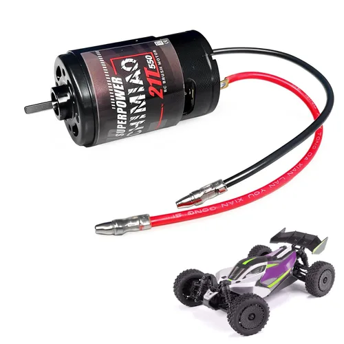 21T RS550 Motor RC cepillado impermeable para motor de camión RC escala 1/10 TRAXXAS TRX4 TRX6 RUSTLER Redcat Axial SCX10 Arrma Granito 2WD Holyton