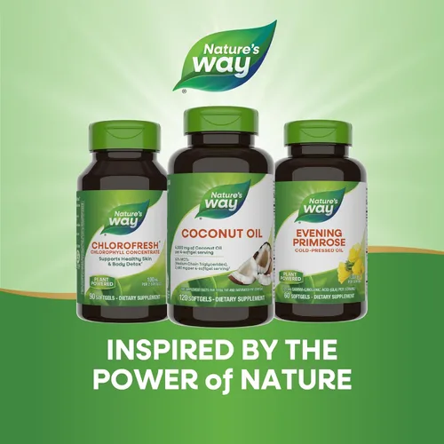 Vista 7 de Nature's Way Aceite de coco, 62% MCT (1), libre de hexano, 120 cápsulas blandas (el embalaje puede variar)