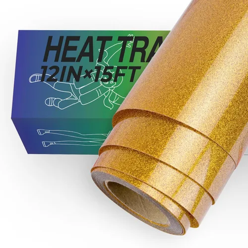 Vista 25 de HTVRONT Paquete de 8 vinilos de transferencia de calor HTV de 12 pulgadas x 3 pies para camisetas, vinilo para planchar con 8 colores surtidos