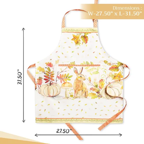 Vista 699 de Maison d' Hermine Delantales para mujer con bolsillo, 100% algodón (27.50 x 31.50 pulgadas)