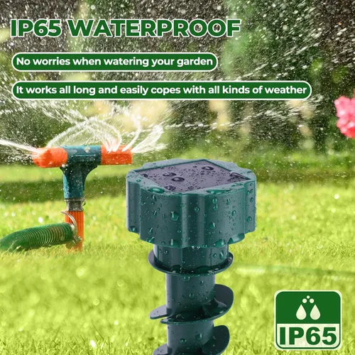 Vista 4 de Solar Mole Repellent Stakes Outdoor – Ultrasonic Snake, Gopher & Vole Deterrent for Yard, Waterproof IP65 Solar Powered Animal Repeller for Lawn