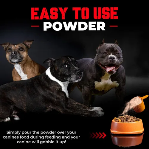 Vista 6 de Práctico polvo de proteína de carne real para perros 283 mg de proteína pura en polvo para todas las razas de perros Nutrición diaria