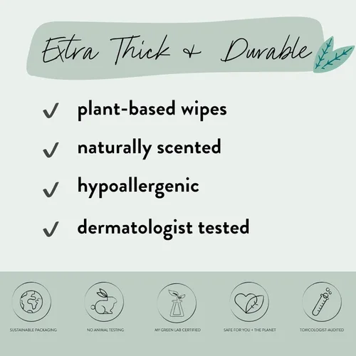 Vista 5 de Toallitas hidratantes y limpias, beneficios, aloe + pepino, 240