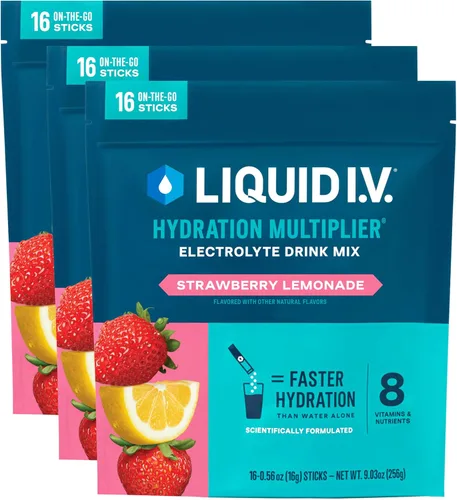 Vista 13 de Liquid I.V.® Multiplicador de hidratación - Pomelo Mezcla de bebida en polvo de electrolitos Pack de 3 (48 porciones)