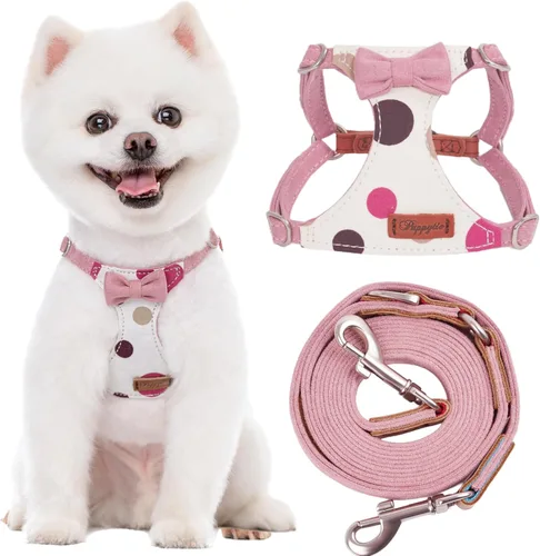 Vista 60 de Arnés sin tirones para perro, con correa multifunción, pechera suave y ajustable para mascota, no ahorca, chaleco a prueba de escape para perros