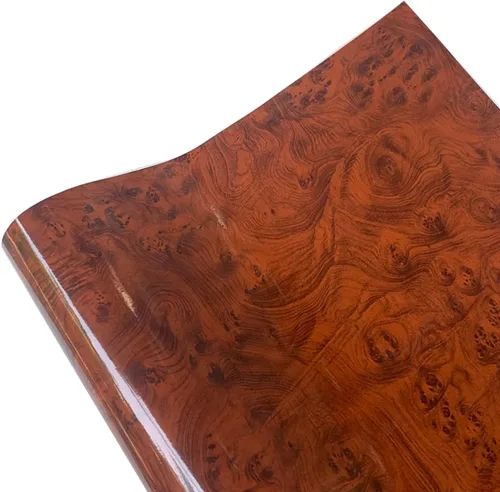 Vista 3 de Película de vinilo texturizado de grano de madera brillante para coche, impermeable, autoadhesiva, papel de contacto, decoración de bricolaje 3
