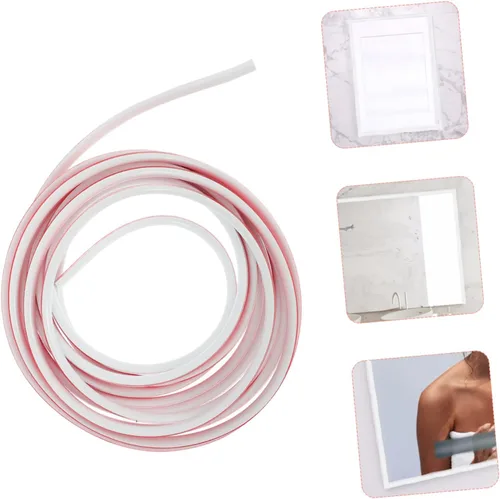 Vista 6 de Uonlytech Decoración de pared 1 rollo Belleza Frontera Piso Pintura blanca PVC Piso Decoración