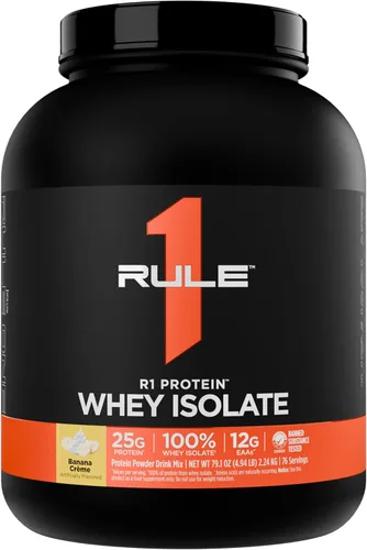 Vista 33 de Rule 1 R1 Proteína aislada de suero – con 0.88 oz de proteína y 0.21 oz de BCAA exclusivamente de fuentes aisladas e hidrolizadas