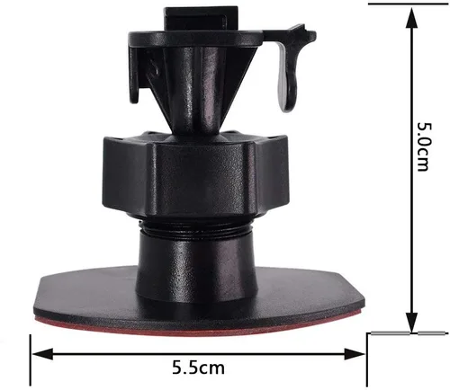 Vista 5 de CH02B - Soporte de montaje para cámara de tablero de automóvil para base adhesiva de doble cara 3M, soporte de montaje para parabrisas y tablero