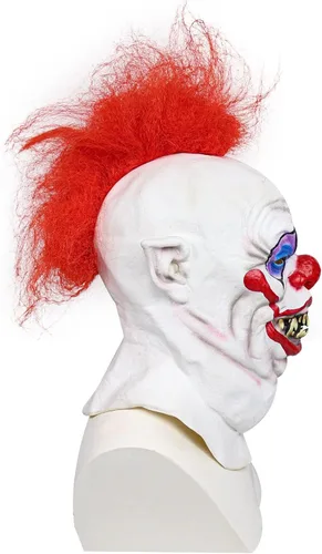 Vista 7 de Máscara de payaso de Halloween, máscara de payaso, máscara de payaso asesino de terror, máscara de payaso asesino de terror, disfraz de Halloween