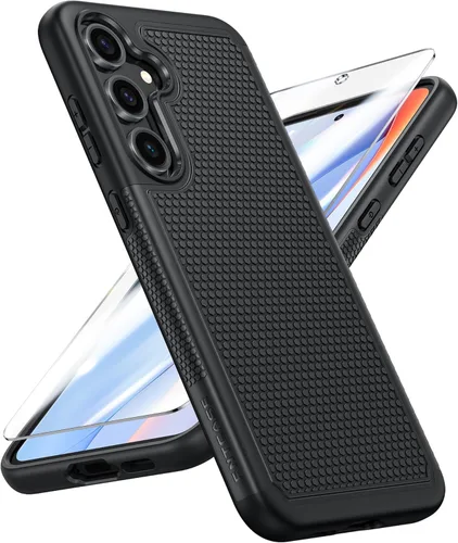 Vista 90 de FNTCASE Funda para Motorola Moto G-Power-5G-2024: funda protectora de doble capa resistente para teléfono celular a prueba de golpes con parte