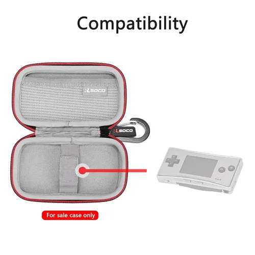 Vista 4 de RLSOCO Estuche rígido para consola de juegos portátil Nintendo Game Boy Micro (Solo funda)