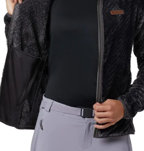 Vista 4 de Columbia Fire Side II - Chaqueta de sherpa con cremallera completa para mujer