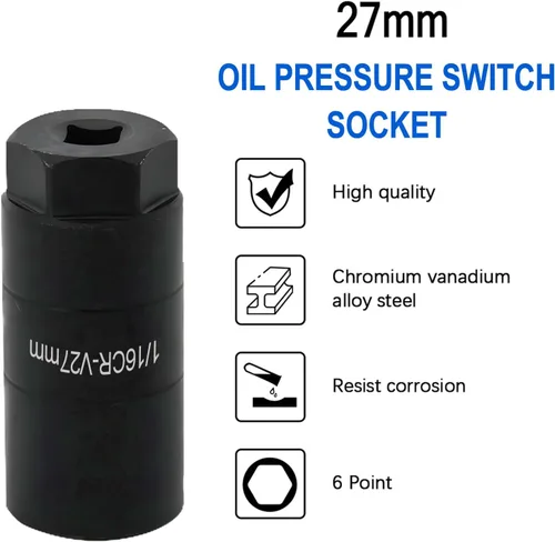 Vista 5 de 12677836 Sensor de presión de aceite y zócalo para Chevy Silverado 1500 2500 3500, Express, Corvette, Suburban, Avalanche, Impala, Tahoe