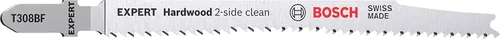 Vista 7 de Bosch Professional 3X Expert - Hoja de sierra de calar de madera dura de 2 lados limpia T 308 BFP